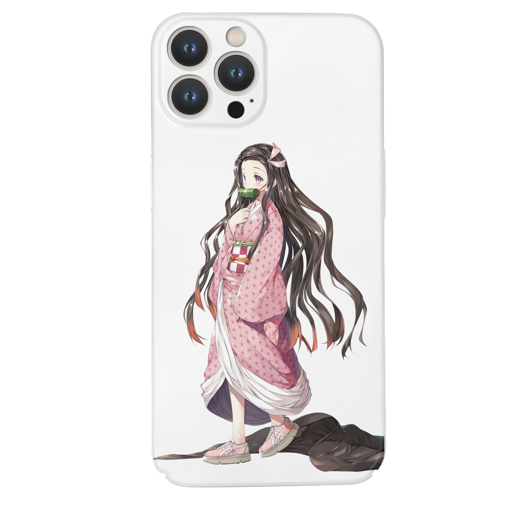 （画像用） 鬼滅の刃（きめつのやいば）竈門 禰󠄀豆子／かまど ねずこ Kamado Nezuko 【iPhone 14シリーズ対応】ハードケース